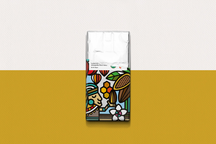 Nature Organic自然有機(jī)巧克力包裝設(shè)計(jì)，幾何插畫風(fēng)驚艷設(shè)計(jì)