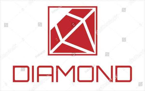 上海LOGO設(shè)計(jì)欣賞：紅色框架加鉆石logo設(shè)計(jì)
