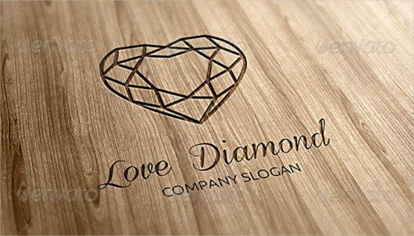 上海LOGO設(shè)計(jì)欣賞：心臟形狀愛鉆石logo設(shè)計(jì)