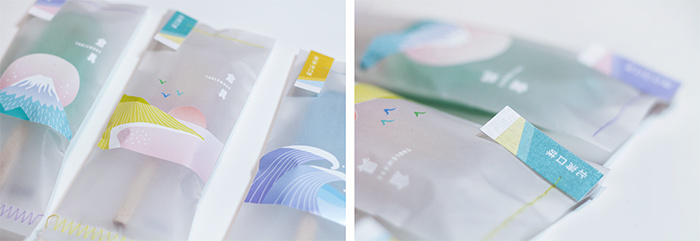 有趣清新的Tablewore 帶木制餐具的冰棍棒冰冰淇淋包裝設(shè)計插畫設(shè)計