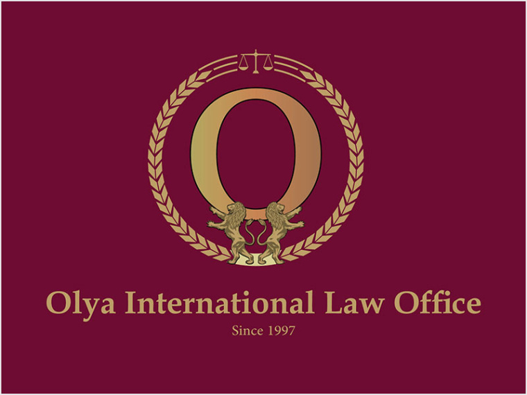 橄欖花加字母“O”組合的奧地利國際律師事務所logo設計--上海logo設計公司