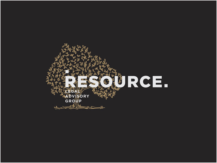 生命樹加字母組合的法律logo設計--上海logo設計公司