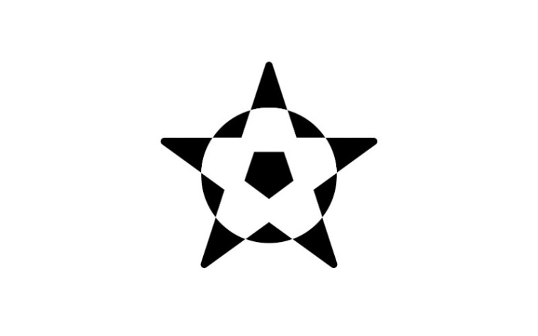 足球加五角星美國(guó)隊(duì)logo設(shè)計(jì)--上海logo設(shè)計(jì)公司