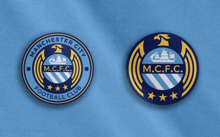 曼城足球隊(duì)徽標(biāo)logo設(shè)計(jì)-上海logo設(shè)計(jì)公司