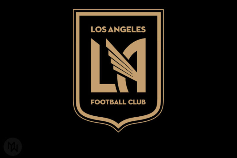 LAFC足球俱樂部徽章式logo設(shè)計(jì)-上海logo設(shè)計(jì)公司
