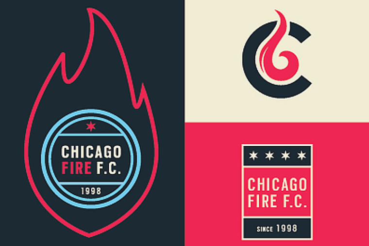 芝加哥火焰隊(duì)足球俱樂部logo設(shè)計(jì)-上海logo設(shè)計(jì)公司