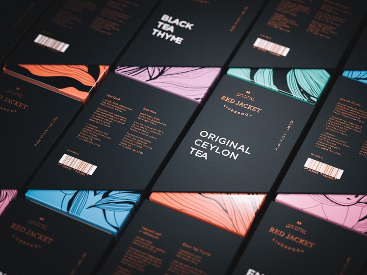 紅色夾克茶“茶之海洋”包裝設(shè)計，歷史傳說與現(xiàn)代藝術(shù)的融匯之作