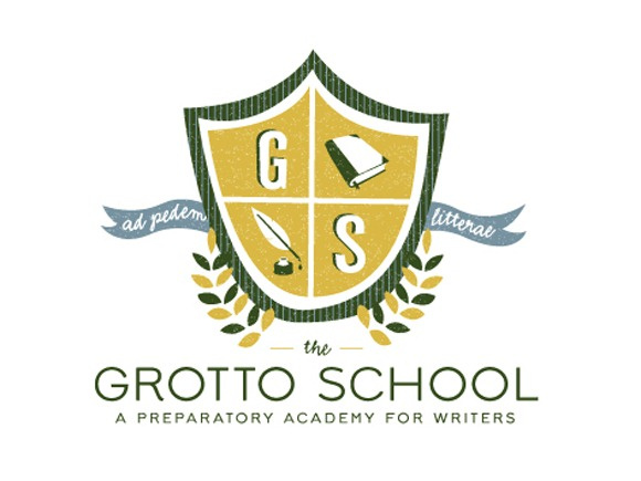 字母加書籍的徽章教育標(biāo)志logo設(shè)計--上海標(biāo)志設(shè)計公司欣賞