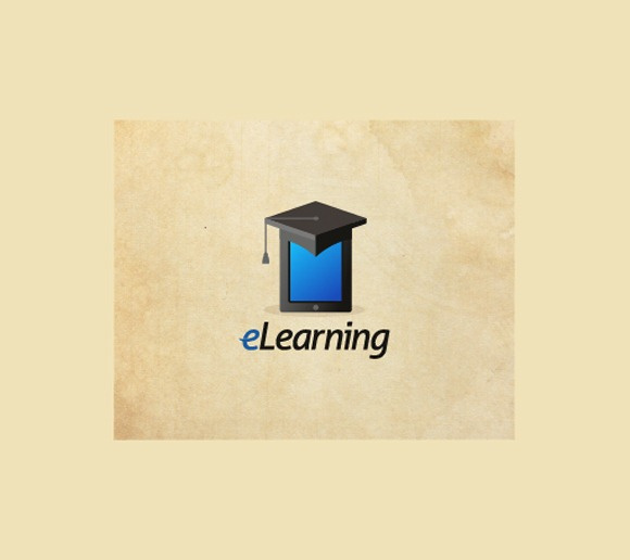 學(xué)士帽與平板電腦結(jié)合的教育標(biāo)志設(shè)計-上海標(biāo)志設(shè)計公司欣賞