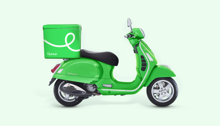 Quiqup 物流快遞配送公司品牌形象重塑-VI設計綠色配色