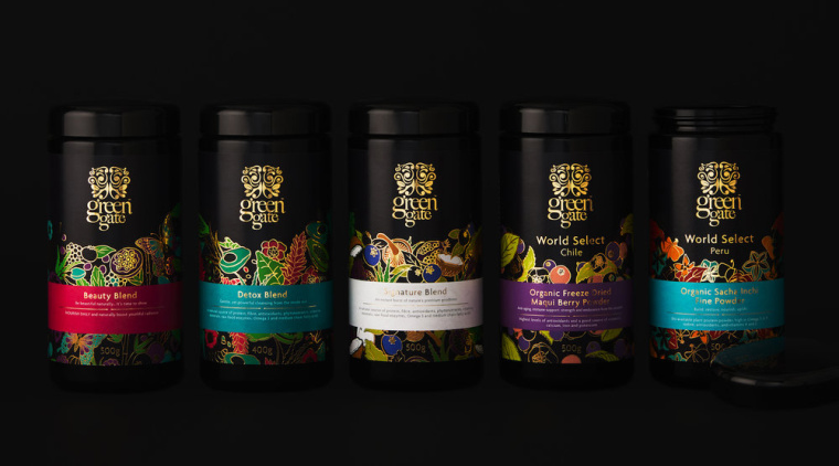 Green Gate護(hù)膚品牌標(biāo)志設(shè)計(jì)包裝設(shè)計(jì)，縷縷金箔增添優(yōu)雅的健康精髓