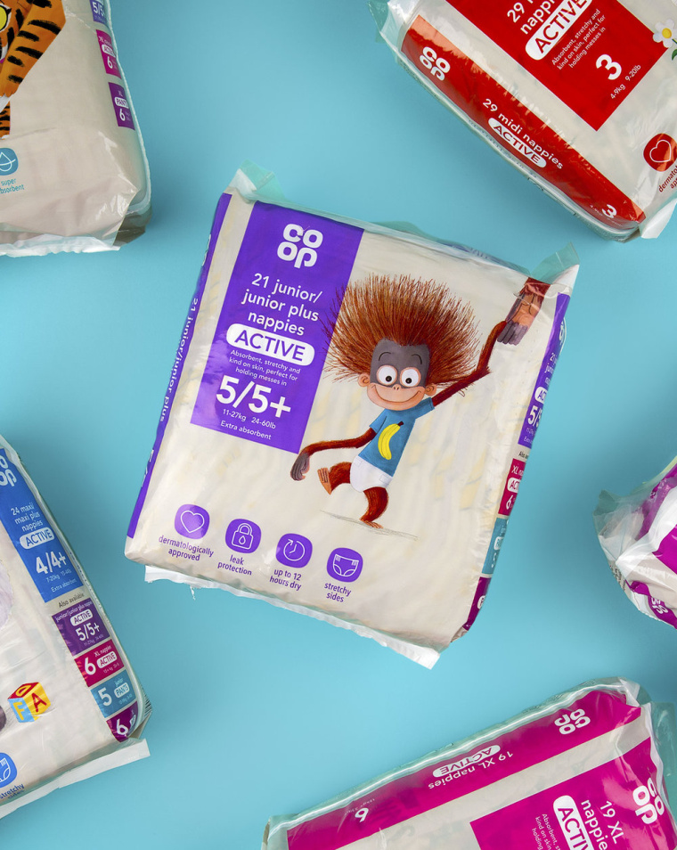 coop嬰兒尿布包裝設(shè)計,超可愛的玩偶插畫風(fēng)格 coop嬰兒尿布包裝設(shè)計,超可愛的玩偶插畫風(fēng)格