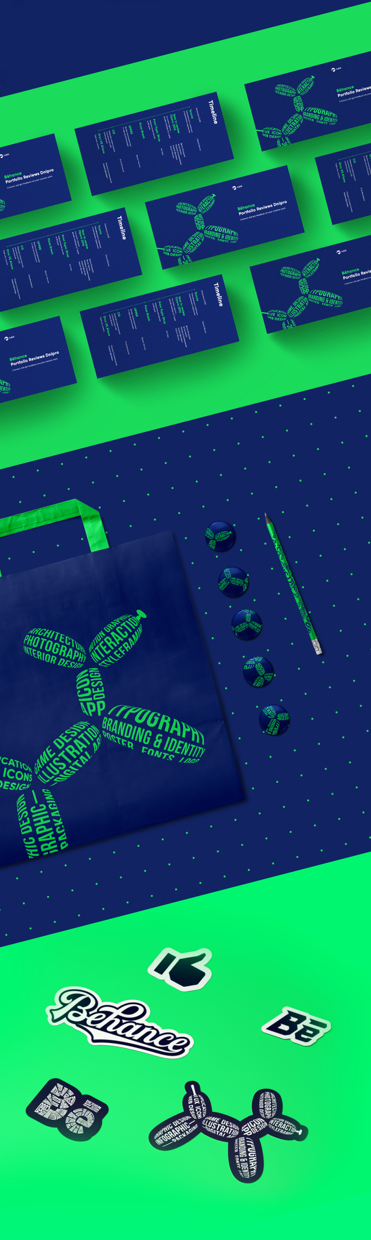 Behance線下活動(dòng)視覺(jué)形象VI設(shè)計(jì)標(biāo)志設(shè)計(jì)，充滿能量與運(yùn)動(dòng)感的吉祥物設(shè)計(jì)