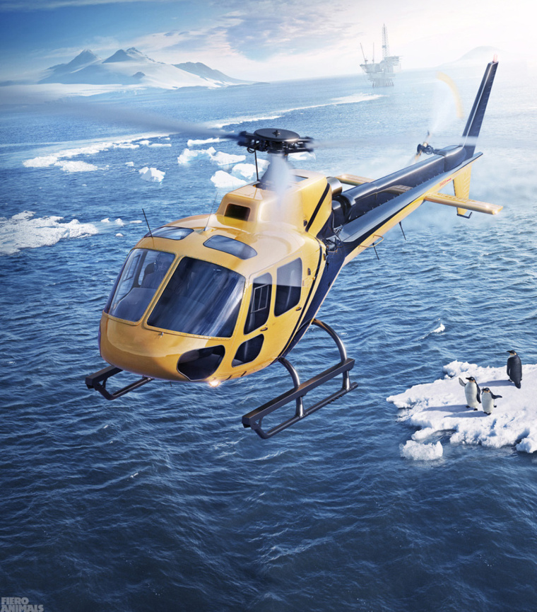 上海海報設(shè)計公司欣賞：奇幻的直升飛機(jī)創(chuàng)意海報設(shè)計