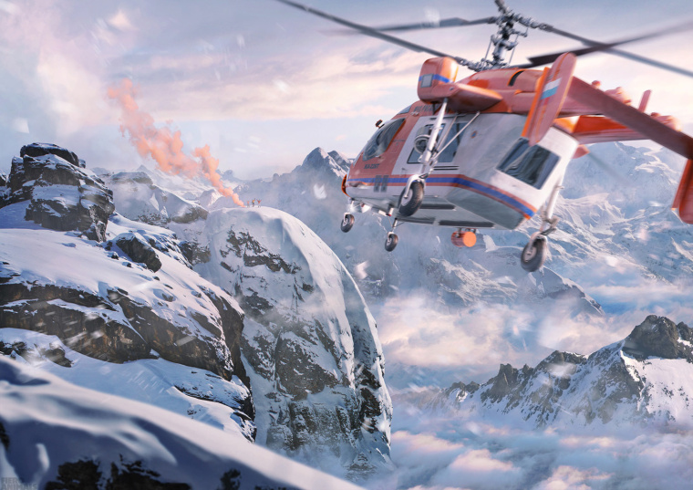 上海海報設(shè)計公司欣賞：一組俄羅斯奇幻的直升機(jī)飛機(jī)創(chuàng)意海報設(shè)計