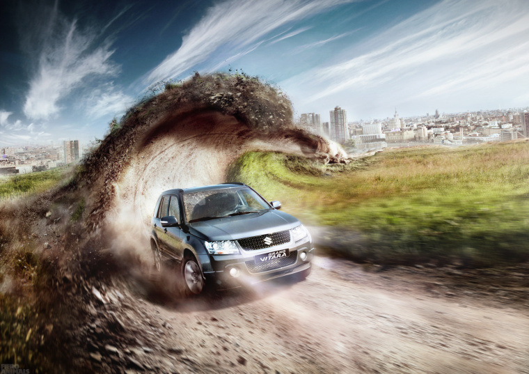 上海海報設(shè)計公司欣賞：一組俄羅斯奇幻的汽車創(chuàng)意海報設(shè)計