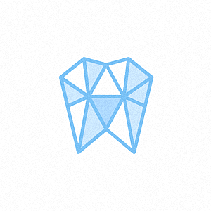 簡(jiǎn)單的幾何形狀的logo設(shè)計(jì)-幾何形狀牙醫(yī)logo