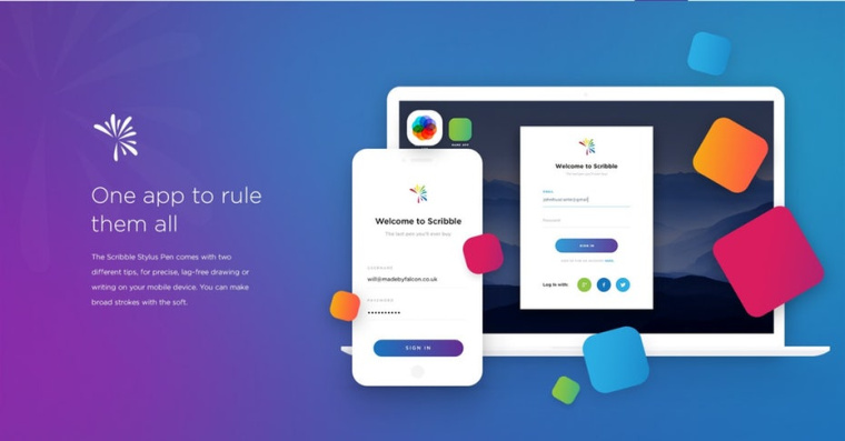 多彩多姿豐富顏色的網頁設計