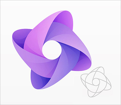 2018年10個(gè)最新標(biāo)志logo設(shè)計(jì)趨勢(shì)-重疊漸變偏移logo設(shè)計(jì)