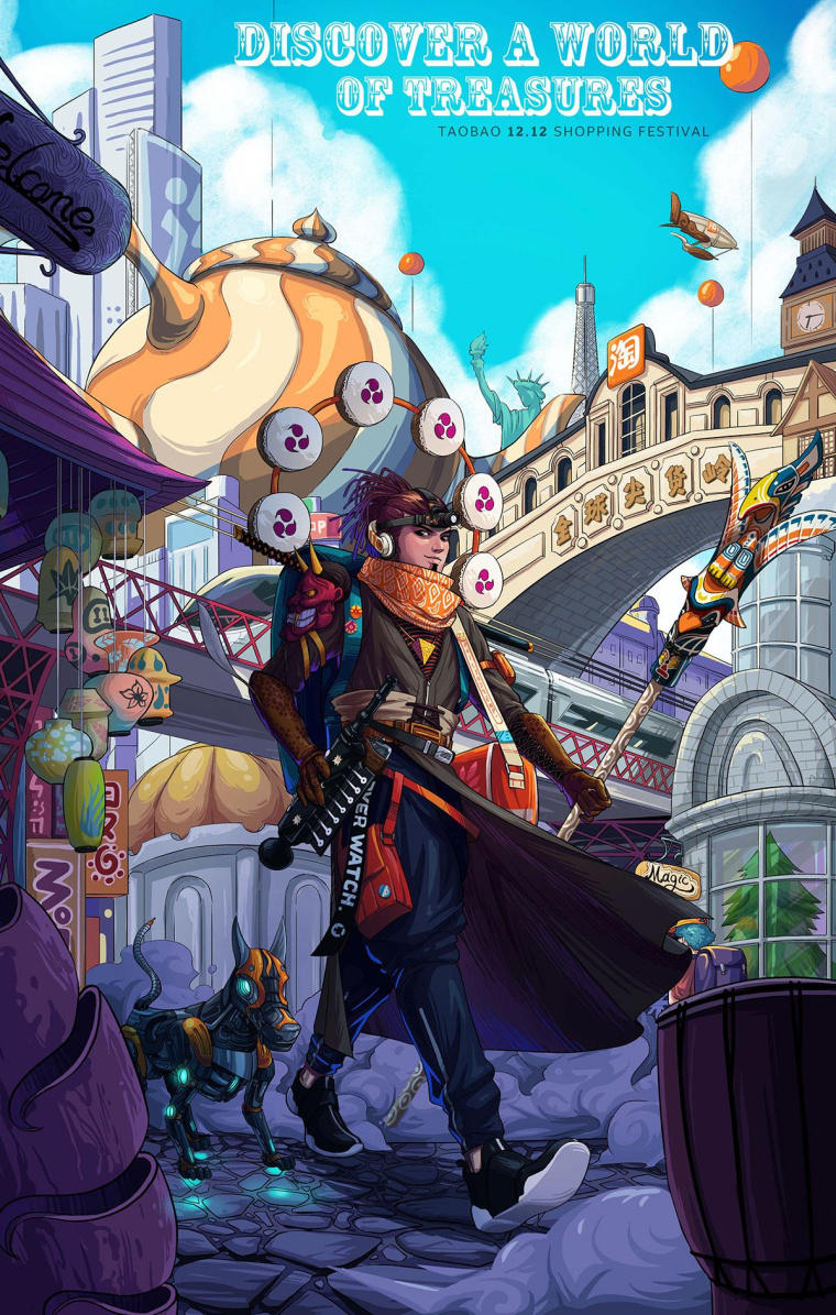 淘寶二次元風(fēng)格系列平面廣告創(chuàng)意設(shè)計(jì)“探索寶藏世界” 淘寶二次元風(fēng)格系列平面廣告創(chuàng)意設(shè)計(jì)“探索寶藏世界”