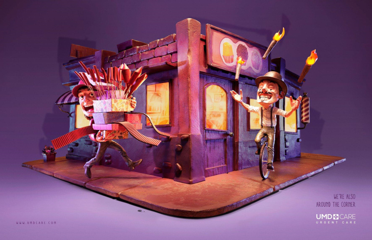 UMD緊急醫(yī)療護(hù)理平面廣告創(chuàng)意設(shè)計(jì)“相遇拐角處”卡通風(fēng)格插畫設(shè)計(jì) UMD緊急醫(yī)療護(hù)理平面廣告創(chuàng)意設(shè)計(jì)“相遇拐角處”卡通風(fēng)格插畫設(shè)計(jì)