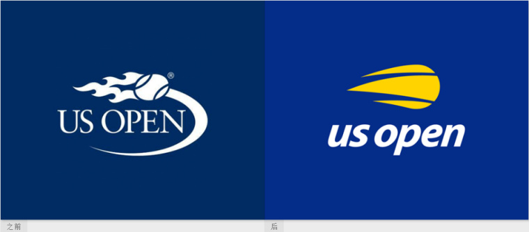 超速飛行的網(wǎng)球，美國網(wǎng)球公開賽新logo設(shè)計(jì)