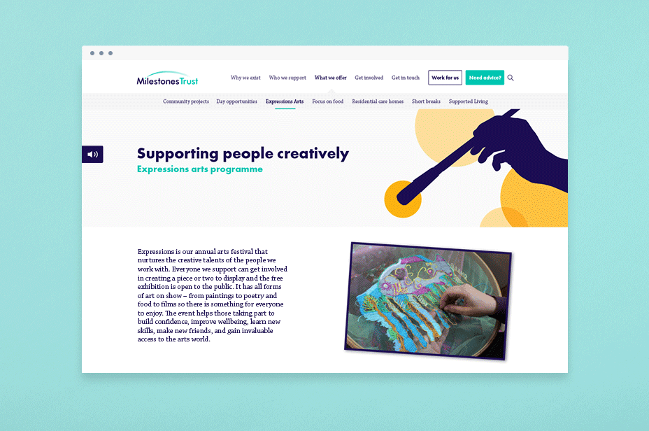 milestonestrust 慈善信托基金品牌視覺形象VI設(shè)計(jì)-網(wǎng)站界面設(shè)計(jì)