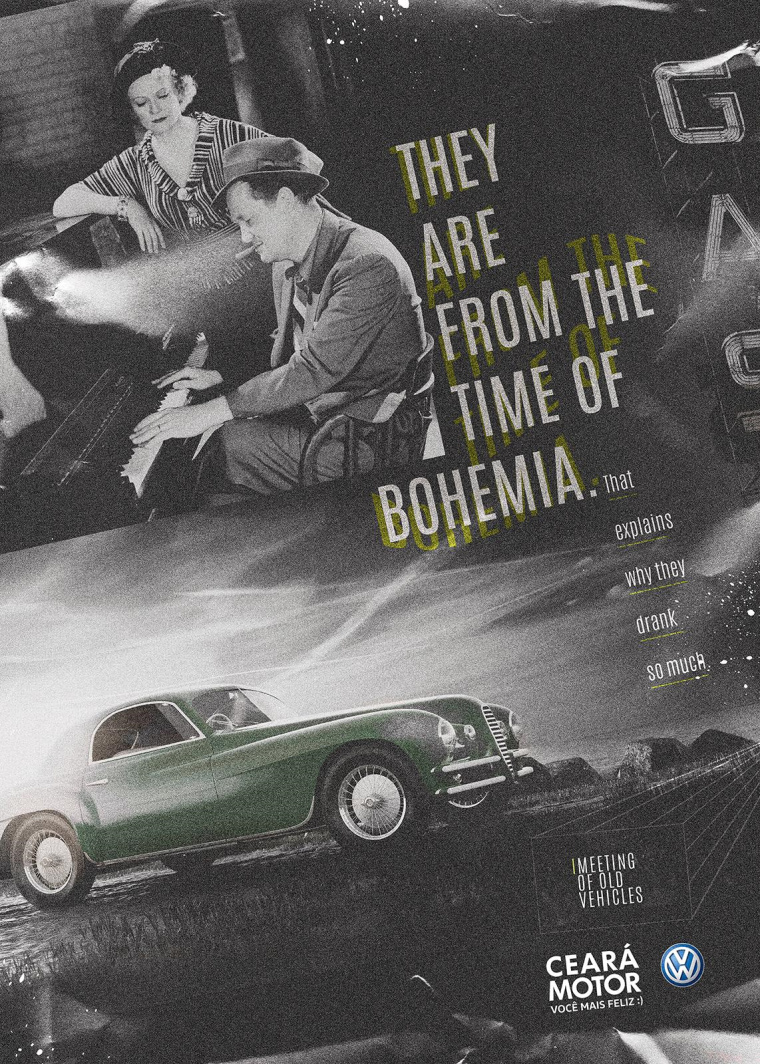 CearáMotor老汽車古董汽車展會創(chuàng)意平面廣告設(shè)計欣賞-波希米亞時代 CearáMotor老汽車古董汽車展會創(chuàng)意平面廣告設(shè)計欣賞-波希米亞時代