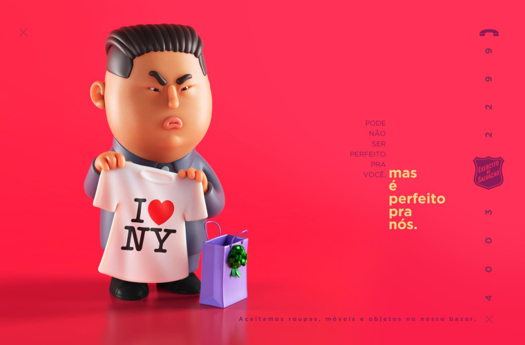 Salvation Army鼓勵(lì)捐助創(chuàng)意公益廣告設(shè)計(jì)”政治人物-金正恩篇“