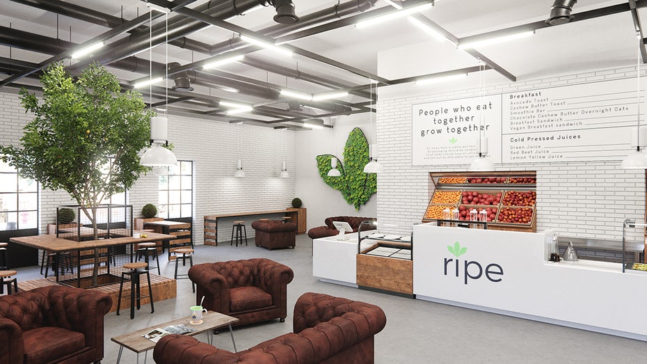 3D零售咖啡館Ripe標(biāo)志logo設(shè)計-上海尚略logo設(shè)計公司欣賞