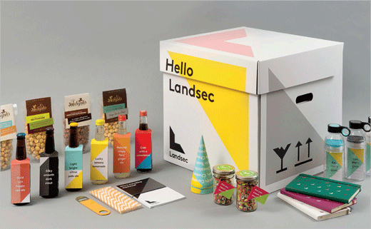 Landsec 商業(yè)地產(chǎn)公司企業(yè)形象設(shè)計(jì)與幾何L字母logo設(shè)計(jì)