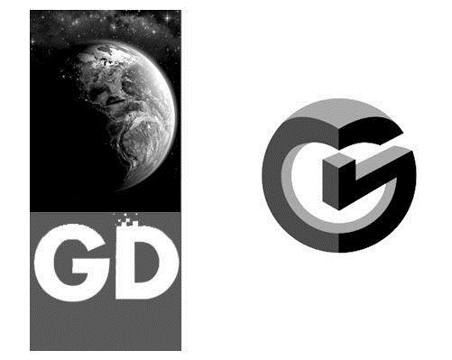 冠東汽車-地球+GD字母logo設(shè)計