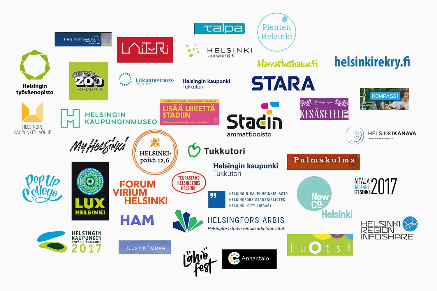 芬蘭赫爾辛基城市品牌VI形象設(shè)計logo設(shè)計，錦旗框logo+波浪圖形VI設(shè)計