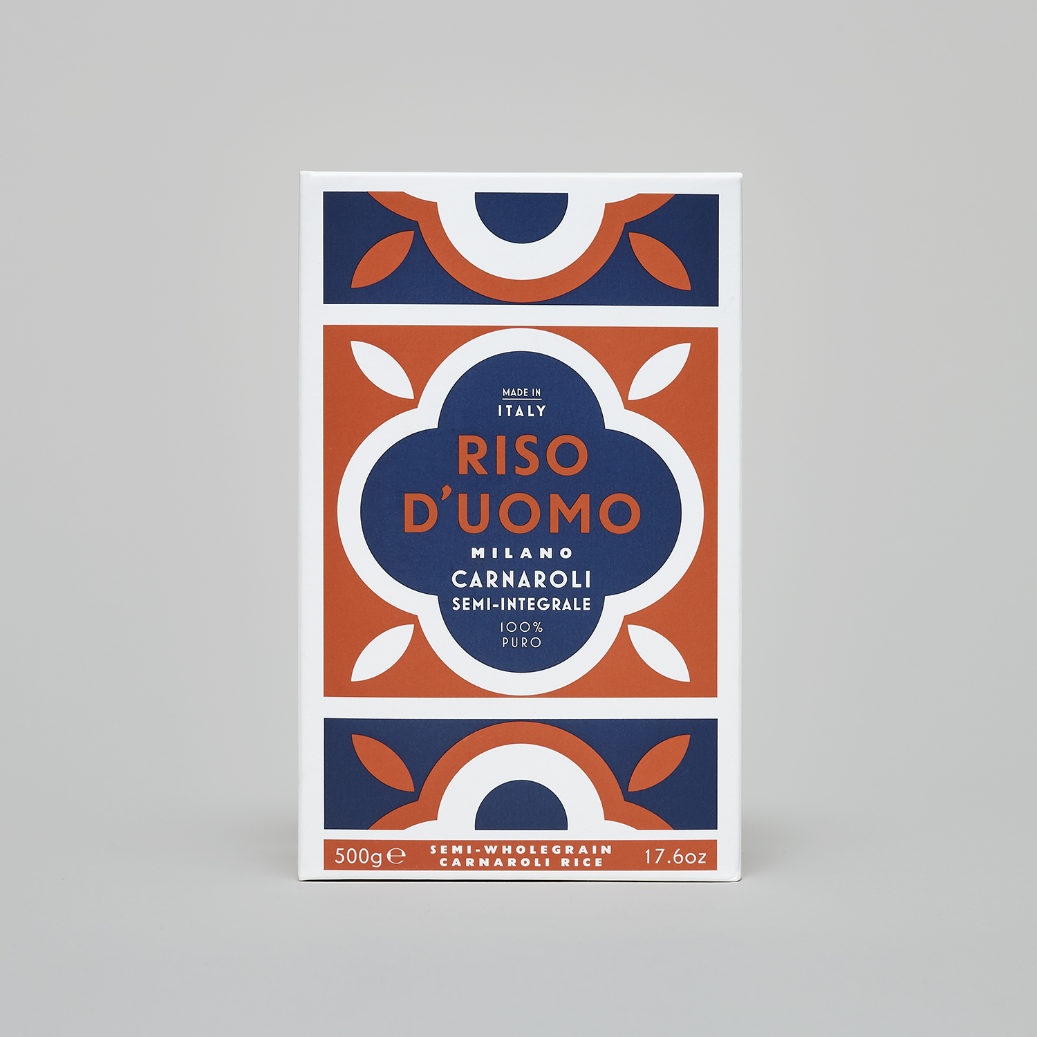 Riso D’uomo 大米包裝設(shè)計，華麗大理石地磚圖案靈感