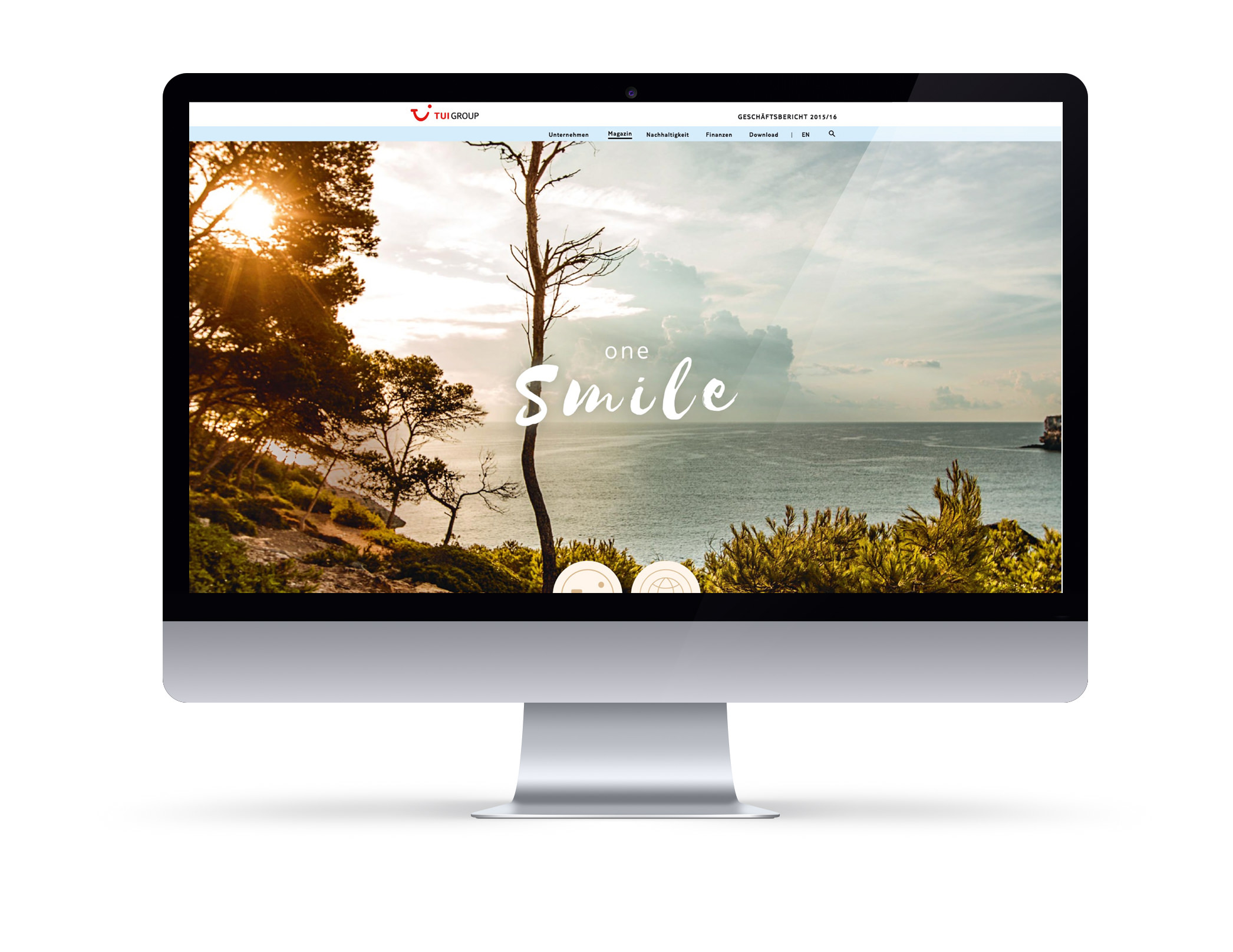 TUI途易旅游集團(tuán)2015/2016交付主題年報網(wǎng)站設(shè)計