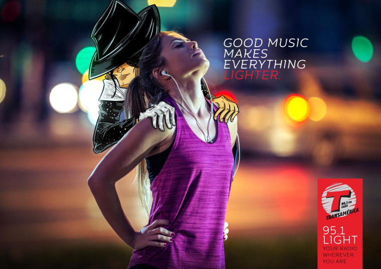 巴西Transamerica 電臺(tái)平面創(chuàng)意廣告設(shè)計(jì)“美好的音樂(lè)使一切變得輕松” 巴西Transamerica 電臺(tái)平面創(chuàng)意廣告設(shè)計(jì)“美好的音樂(lè)使一切變得輕松”