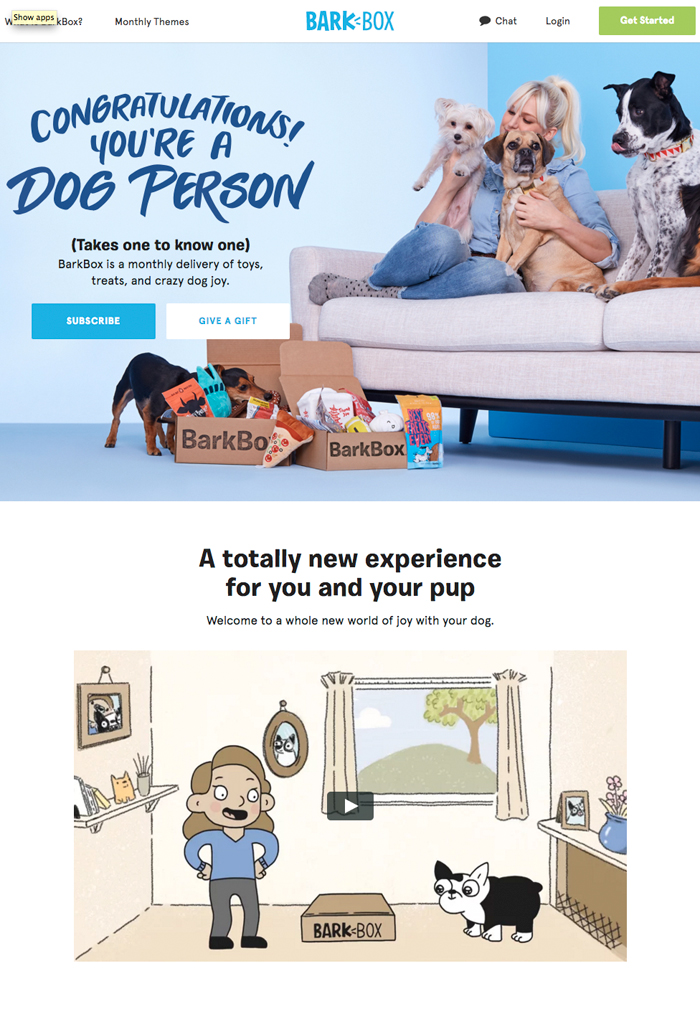 BarkBox訂閱箱服務(wù)，給狗狗挑選玩具和零食