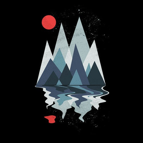 t恤幾何山圖形元素設(shè)計(jì)