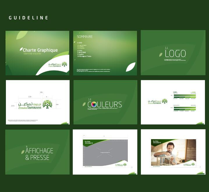 Zitouna橄欖油生產企業(yè)logo設計vi設計，橄欖樹、蠟燭、人與幾何圖形的結合