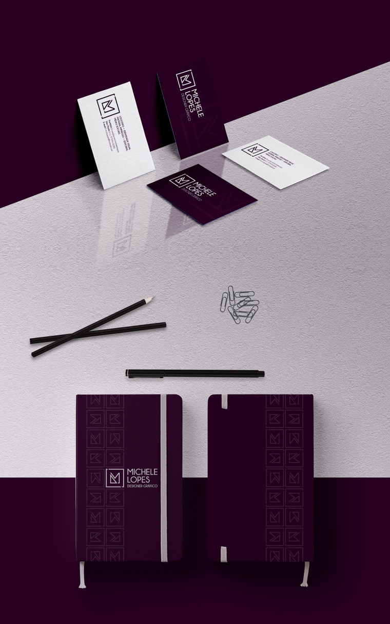 Michele Lopes個人品牌形象VI設(shè)計(jì)標(biāo)志設(shè)計(jì),極簡與現(xiàn)代主義融合的對角線切割創(chuàng)意 Michele Lopes個人品牌形象VI設(shè)計(jì)標(biāo)志設(shè)計(jì),極簡與現(xiàn)代主義融合的對角線切割創(chuàng)意