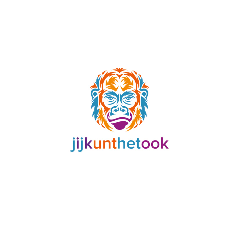 三色配色方案標(biāo)志設(shè)計(jì)：大猩猩標(biāo)志設(shè)計(jì)