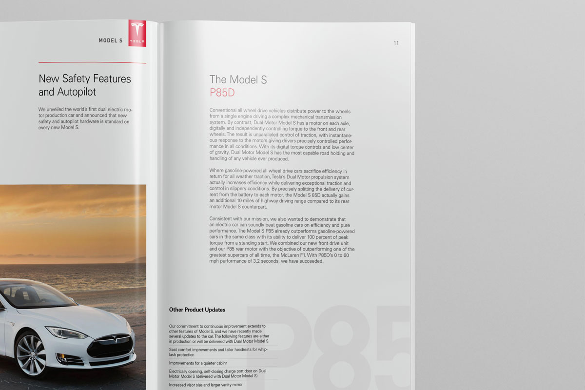 特斯拉Model S與Model XModel X汽車宣傳畫冊設(shè)計(jì)-上海畫冊設(shè)計(jì)公司