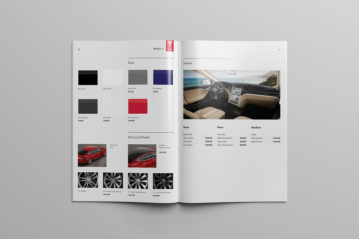 特斯拉Model S與Model XModel X汽車宣傳畫冊設(shè)計(jì)-上海畫冊設(shè)計(jì)公司