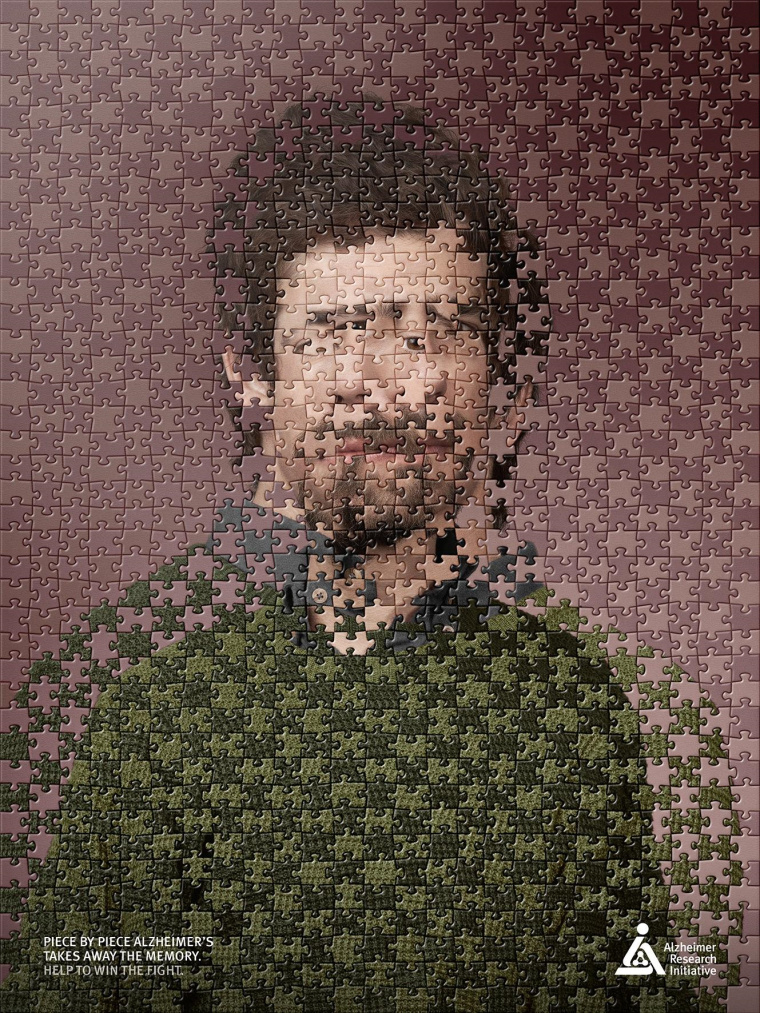 阿爾茨海默氏癥公益創(chuàng)意平面廣告設(shè)計(jì)“記住我”