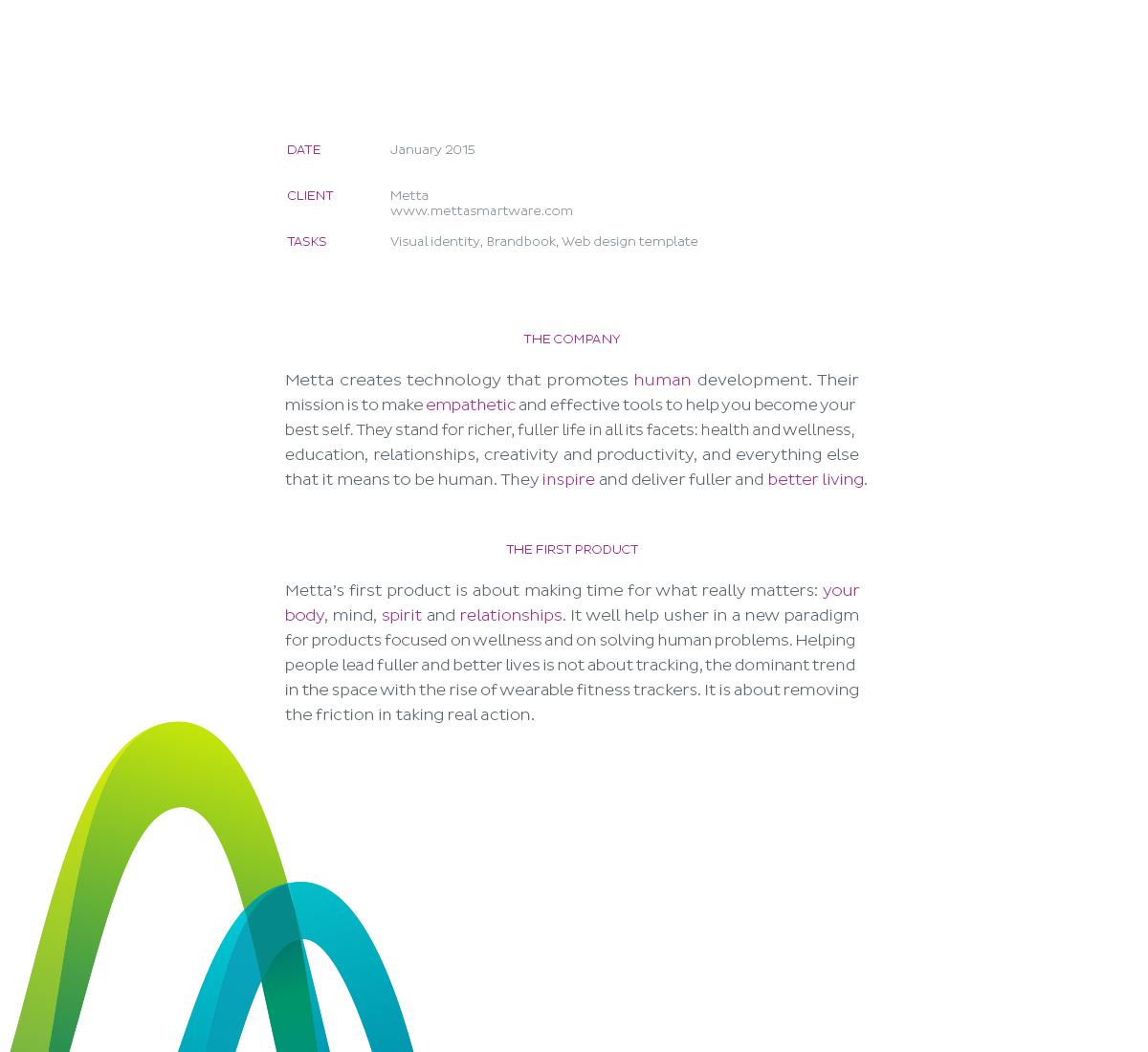 Metta科技公司品牌標志設計,變形字母M,實現和諧的正弦曲線循環(huán) Metta科技公司品牌標志設計,變形字母M,實現和諧的正弦曲線循環(huán)