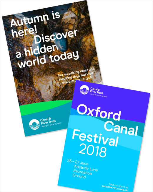 Canal＆River水利設(shè)施管理機(jī)構(gòu)品牌形象設(shè)計(jì)logo設(shè)計(jì)，橋梁與水波紋結(jié)合的圖形