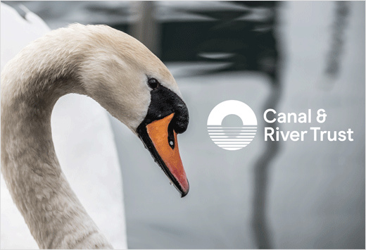 Canal＆River水利水源管理機(jī)構(gòu)品牌形象設(shè)計(jì)logo設(shè)計(jì)，橋梁與水波紋結(jié)合的圖形