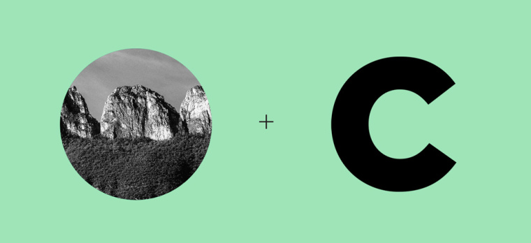 Chipinque生態(tài)公園品牌形象VI設(shè)計(jì)logo設(shè)計(jì),字母C上融合了山頂?shù)恼掌? alt=