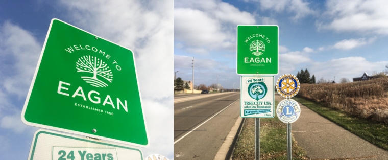 伊根市城市品牌形象重塑設計logo設計vi設計，抽象綠色大樹圖形