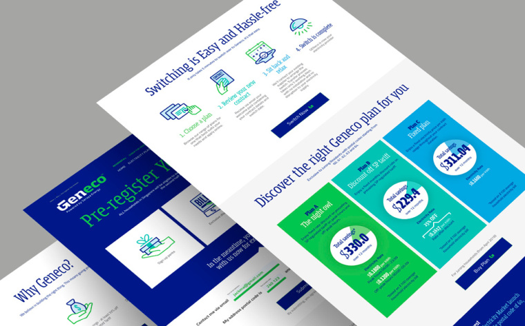 Geneient 電力能源公司品牌logo設(shè)計(jì)vi形象設(shè)計(jì)